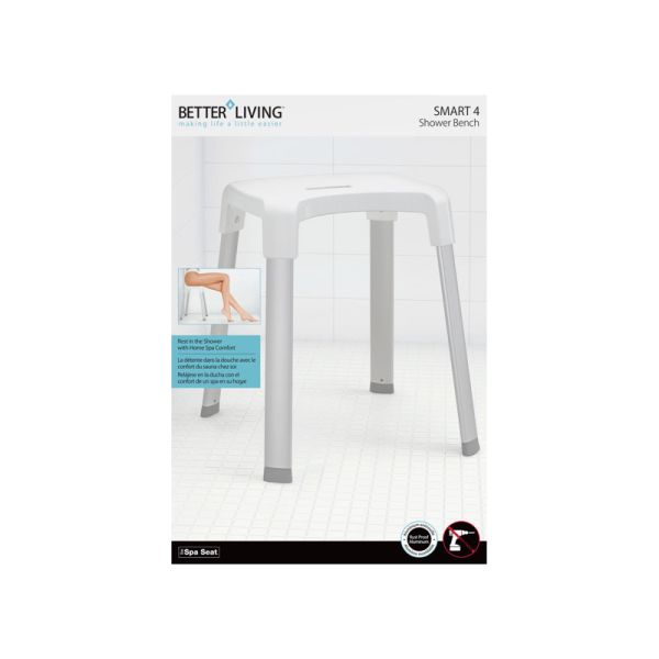 Better Living Products BETTER LIVING SMART 4 Shower Bench White