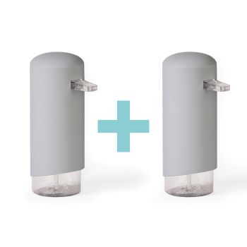 Set of 2 FOAMING 250ml Pump Dispensers - Grey