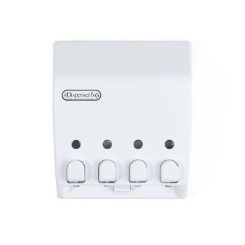 CLASSIC 4 x 430ml Shower Dispenser 4 - White