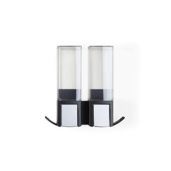 CLEVER 2 x 500ml Shower Dispenser Double - Matte Black