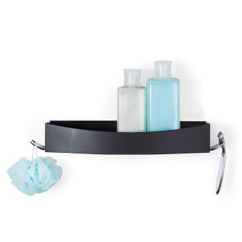 CLEVER Flip Shower Shelf - Matte Black