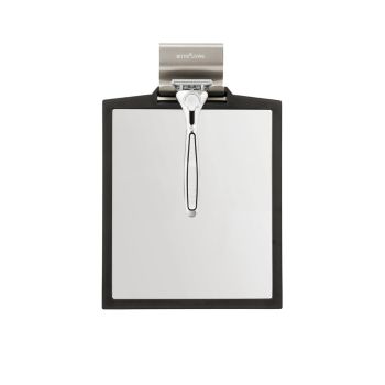 DOPPIO Double Sided (1x / 3x) Shower Mirror - Black