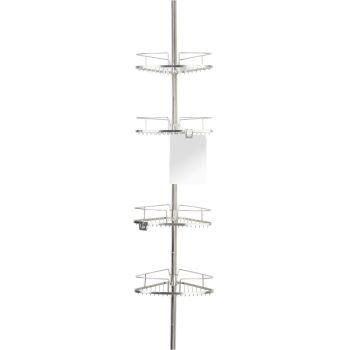 FINELINE 4 Tension Shower Caddy - Stainless Steel