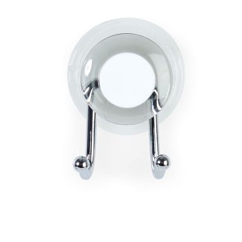 IMPRESS Suction Double Hook - Smoke Grey