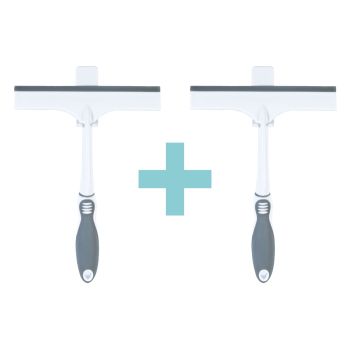 Set of 2 B.SMART Shower Squeegees - White