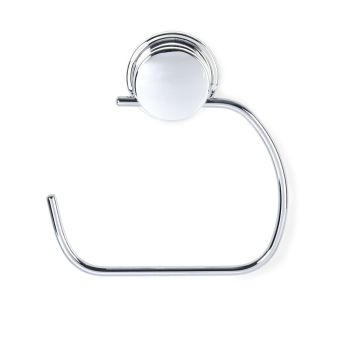 KROMA Stick N Lock Toilet Roll or Towel Holder - Chrome