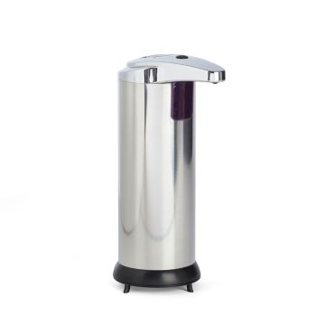 TOUCHLESS 225ml Hands Free Soap and Sanitiser Dispenser - Stainless Steel