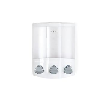 TRIO 3 x 435ml Shower Dispenser 3 - White