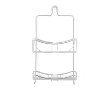 VENUS 2 Tier Hanging Shower Caddy - Aluminium Grey