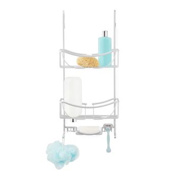 VENUS 3 Tier Over the Door/Screen Shower Caddy - Aluminium Grey