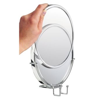 KROMA Stick N Lock Shower Mirror - Chrome