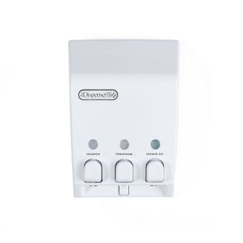 CLASSIC 3 x 430ml Shower Dispenser 3 - White