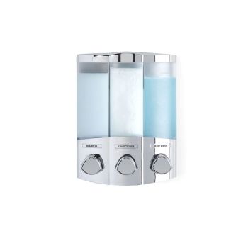 TRIO 3 x 435ml Shower Dispenser 3 - Chrome