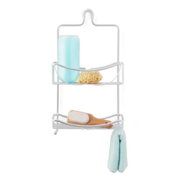 VENUS 2 Tier Hanging Shower Caddy - Aluminium Grey